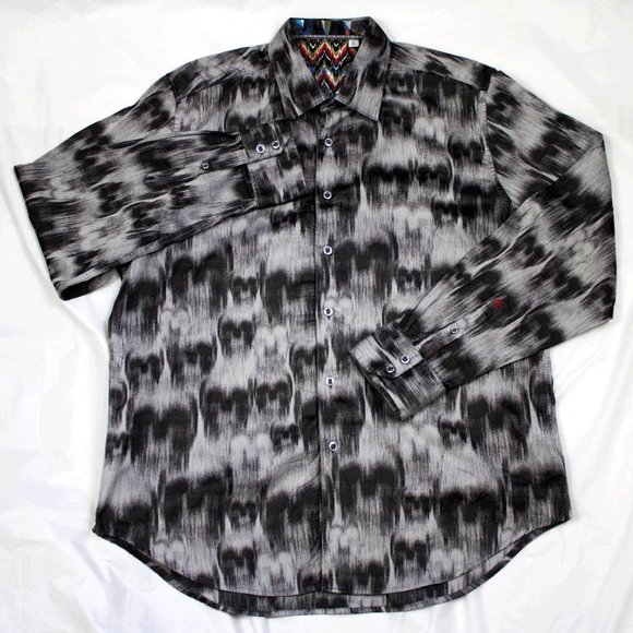 Robert Graham Long Sleeve Button Front Shirt - Picture 3 of 11